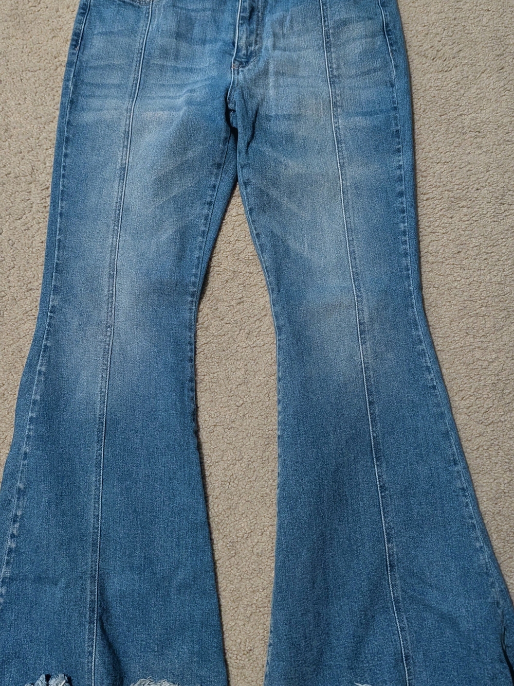 Women's Blue Flared Jeans KanCan